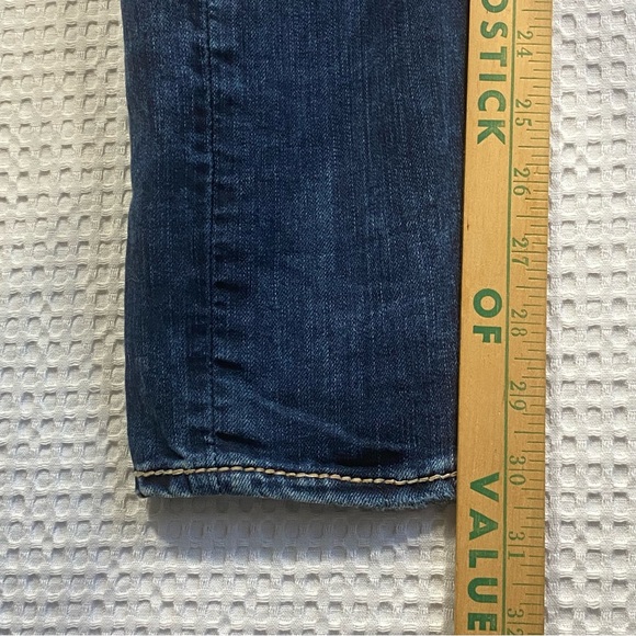 Silver Jeans Aiko Flap Skinny White Thick Stitch Dark Stretch; Women’s 27W 31L - Picture 12 of 16